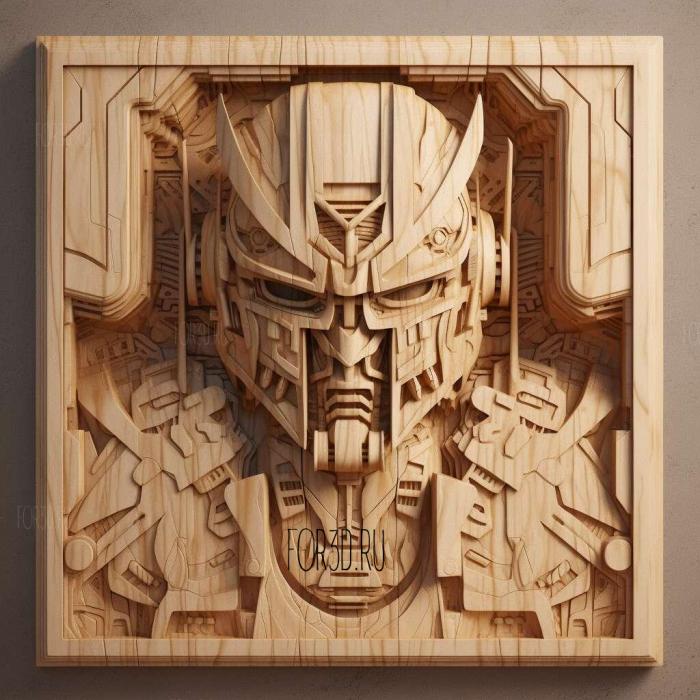 Transformers 3 stl model for CNC